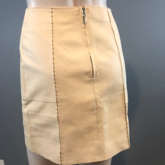 NWOT 3.1 Phillip Lim Cream Leather Skirt Size 0 - Picture 12 of 16